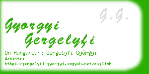gyorgyi gergelyfi business card