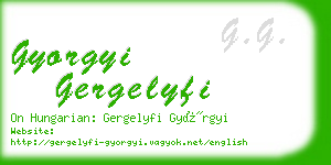 gyorgyi gergelyfi business card